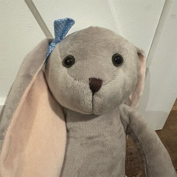 Miniso Life Plush Toy with Tags Miss Rabbit Blue Bow Medium 17" Stuffed Animal - Picture 2 of 6